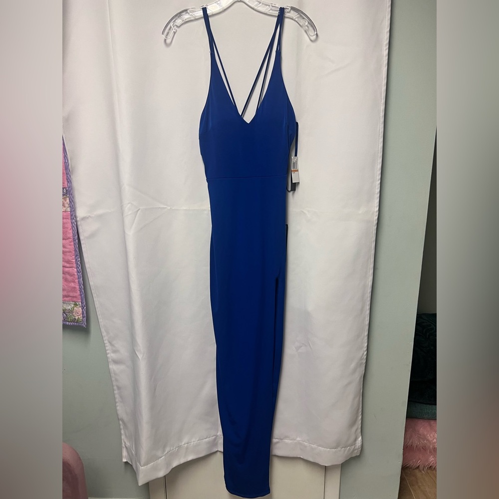 City Studio Sapphire Blue Glam Dress Size 3 NWT